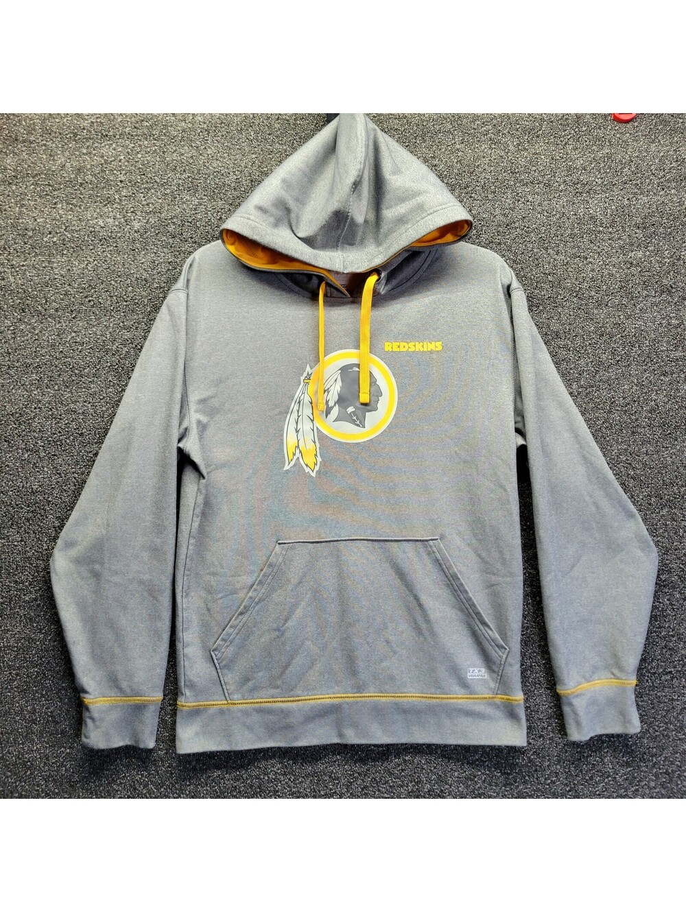 Washington Redskins Hoodie Men's Size S TX3 Warm Pullover Sweatshirt *Stained